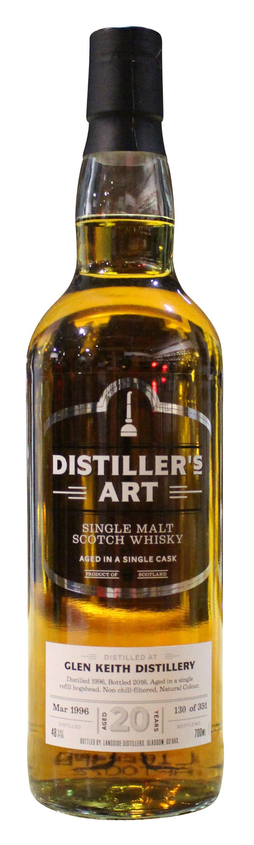 Distiller´s Art Glen Keith Single Malt Scotch Whisky 20 y.o. - 1996er